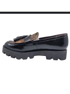 Franco Sarto Balinna Tassel Loafer Lug Heel  contrasting upper New w/Box sz 8